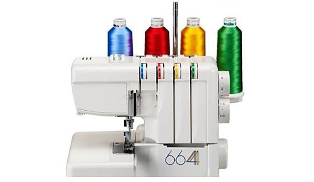 How to change the coloured thread on your overlocker