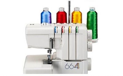 How to change the coloured thread on your overlocker