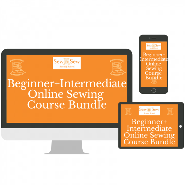 Sew n Sew Beginner and Intermediate Online Sewing Course Bundle