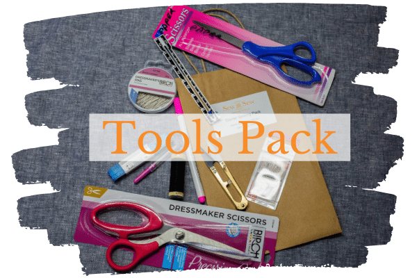 2 Sewing tools pack provided with the Beginners Online Course